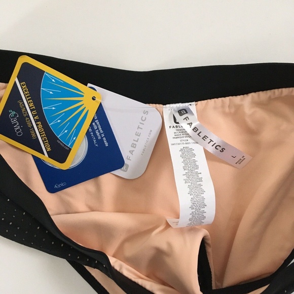 New Fabletics Valentina Bikini Bottom Black Size L - Picture 5 of 5